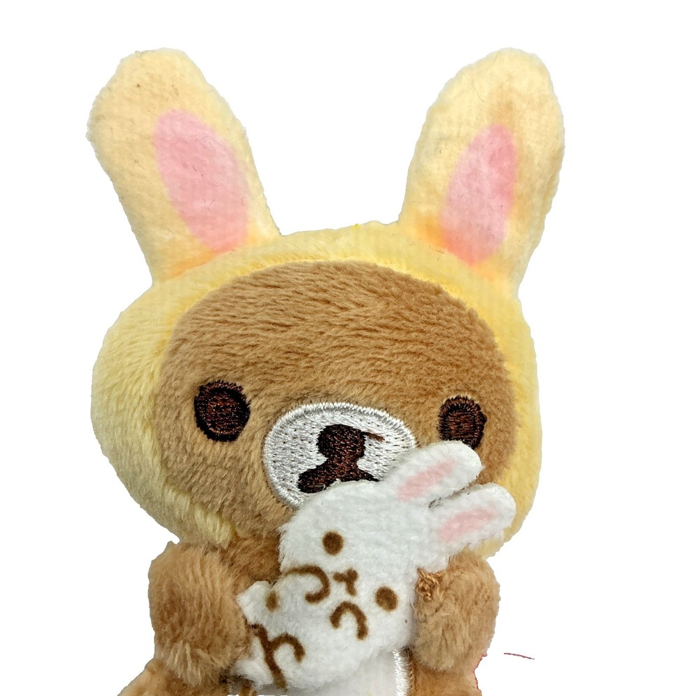 Rilakkuma Bunny Costume Plush Keychain Bag Charm San X Kawaii Cute NWT